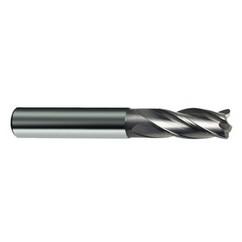 6mm Dia. x 57mm Overall Length 4-Flute Square End Solid Carbide SE End Mill-Round Shank-Center Cut-Uncoated - First Tool & Supply