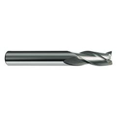 1 Dia. x 4 Overall Length 3-Flute Square End Solid Carbide SE End Mill-Round Shank-Center Cut-Uncoated - First Tool & Supply