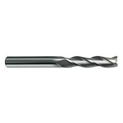 1 Dia. x 6 Overall Length 3-Flute Square End Solid Carbide SE End Mill-Round Shank-Center Cut-Uncoated - First Tool & Supply