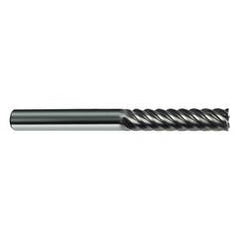 1/4" Dia. - 3" OAL - 45° Helix Bright Carbide End Mill - 6 FL - First Tool & Supply