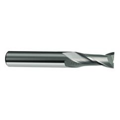 8.5mm Dia. x 67mm Overall Length 2-Flute Square End Solid Carbide SE End Mill-Round Shank-Center Cut-Uncoated - First Tool & Supply