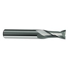 8mm Dia. x 63mm Overall Length 2-Flute Square End Solid Carbide SE End Mill-Round Shank-Center Cut-Uncoated - First Tool & Supply