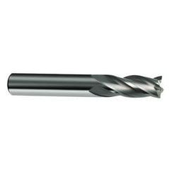 4mm Dia. x 50mm Overall Length 4-Flute Square End Solid Carbide SE End Mill-Round Shank-Center Cut-Uncoated - First Tool & Supply