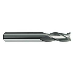 12mm Dia. x 83mm Overall Length 3-Flute Square End Solid Carbide SE End Mill-Round Shank-Center Cut-Firex - First Tool & Supply