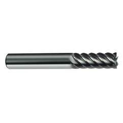 14mm Dia. - 83mm OAL - 45° Helix Bright Carbide End Mill - 6 FL - First Tool & Supply