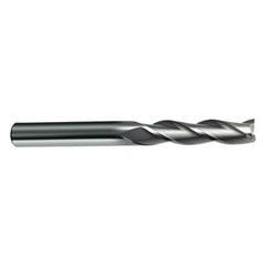 6mm Dia. - 75mm OAL - 45° Helix Bright Carbide End Mill - 2 FL - First Tool & Supply