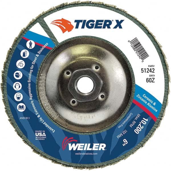 Weiler - Flap Discs Abrasive Type: Coated Flap Disc Type: Type 29 - First Tool & Supply