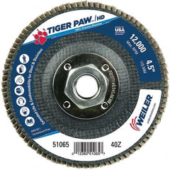 Weiler - Flap Discs Abrasive Type: Coated Flap Disc Type: Type 29 - First Tool & Supply