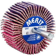 Merit Abrasives - Mounted Flap Wheels Abrasive Type: Coated Outside Diameter (Inch): 2 - First Tool & Supply