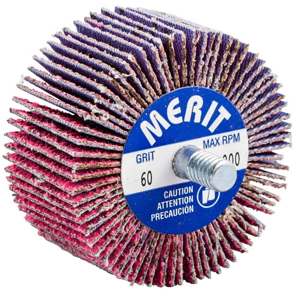 Merit Abrasives - 2 x 1" 60 Grit Ceramic Alumina Unmounted Flap Wheel - First Tool & Supply