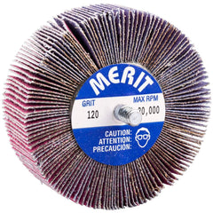 Merit Abrasives - 3 x 1" 120 Grit Ceramic Alumina Unmounted Flap Wheel - First Tool & Supply