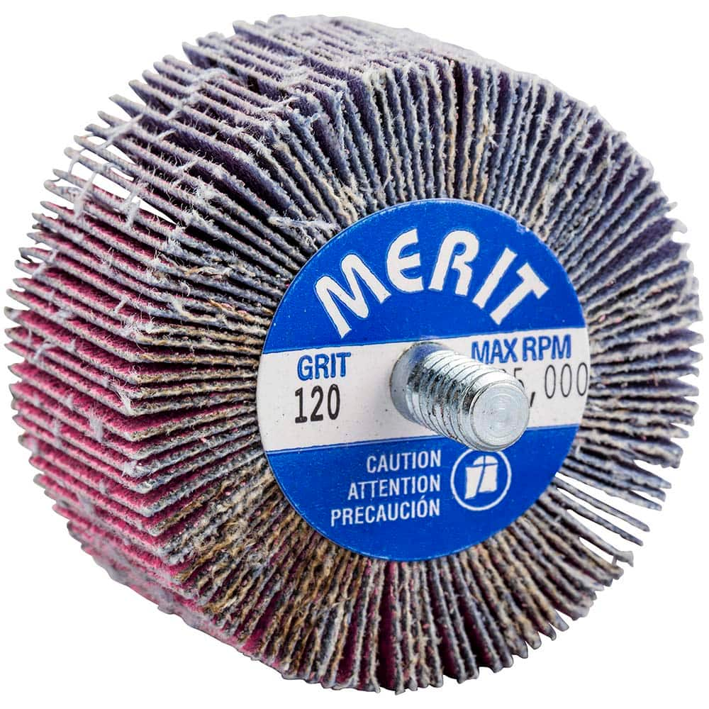 Merit Abrasives - 2 x 1" 120 Grit Ceramic Alumina Unmounted Flap Wheel - First Tool & Supply