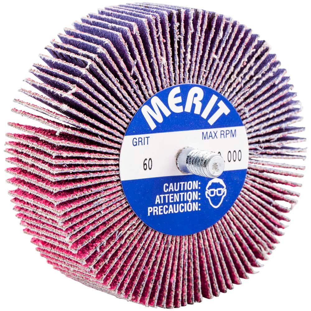 Merit Abrasives - 3 x 1" 60 Grit Ceramic Alumina Unmounted Flap Wheel - First Tool & Supply