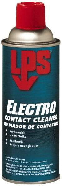 LPS - 14 Ounce Aerosol Contact Cleaner - 22 kV Dielectric Strength, Nonflammable, Plastic Safe - First Tool & Supply