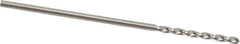 Guhring - 1mm 130° High Speed Steel Jobber Drill - Bright Finish, Right Hand Cut, Parabolic Flute, Straight Shank, 1-11/32" OAL, Standard Point - First Tool & Supply