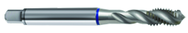 M8x1.25 6H 3-Flute PM Cobalt Blue Ring Semi-Bottoming 40 degree Spiral Flute Tap-Bright - First Tool & Supply