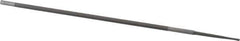 PFERD - 8" Long, Round American-Pattern File - Tang - First Tool & Supply