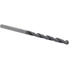 Guhring - 3.4mm 118° Solid Carbide Jobber Drill - FIREX Finish, Right Hand Cut, Spiral Flute, Straight Shank, 70mm OAL, Faceted Point - First Tool & Supply