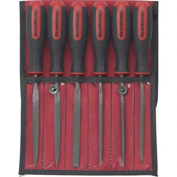 GEARWRENCH - File Sets File Set Type: American File Types Included: Flat; Half Round; Knife; Round; Square; Triangle - First Tool & Supply