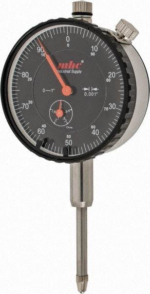 Value Collection - 1" Range, 0-100 Dial Reading, 0.001" Graduation Dial Drop Indicator - 2.28" Dial, Revolution Counter - First Tool & Supply