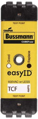 Cooper Bussmann - 300 VDC, 600 VAC, 90 Amp, Time Delay General Purpose Fuse - Plug-in Mount, 76.45mm OAL, 100 at DC, 200 (CSA RMS), 300 (UL RMS) kA Rating - First Tool & Supply