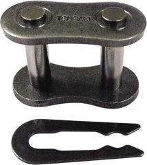 U.S. Tsubaki - 1" Pitch, Spring Type Roller Chain Connecting Link - For Use with British Standard Single Strand Chain - First Tool & Supply