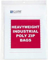 C-LINE - 1-1/2" Long x 14" Wide x 10-1/4" High, 0.004 mil Thick, Self Seal Antistatic Poly Bag - Clear, Heavyweight Grade - First Tool & Supply