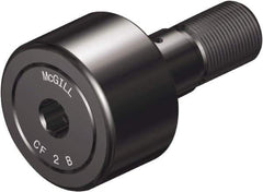 McGill - 2" Roller Diam x 1-1/4" Width, 7/8" Stud Diam x 2" Length, Stud Cam Follower with Hex - Steel, 1" Thread Length, 7/8-14 Thread, 3.28" OAL, 8,090 Lb Dynamic Cap, 10,570 Lb Static Cap - First Tool & Supply