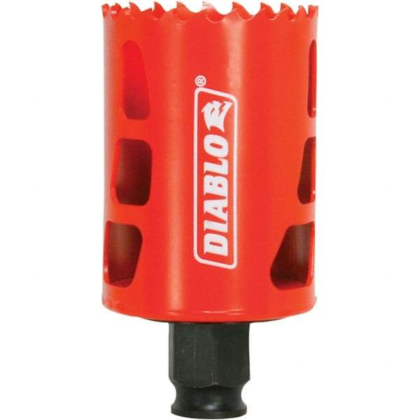 Freud - 1-7/8" Diam, 2-3/8" Cutting Depth, Hole Saw - Bi-Metal Saw, Toothed Edge - First Tool & Supply