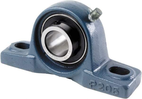 Tritan - 1" ID, 5.5118" OAL x 2.7953" OAH Pillow Block - 1,765 Lb Static Cap, 3,147 Lb Dyn Cap, 4.13" Btw Mnt Hole Ctrs, 1-7/16" Base-to-Ctr Ht, Cast Iron/Steel - First Tool & Supply