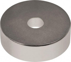 Mag-Mate - 3/4" Long x 3/4" Diam x 1/8" High, 1 Mounting Hole, 12 Poles, Ring Neodymium Rare Earth Holding Magnet - 8.2 Lb Average & 16.3 Lb Max Pull Force, 1/8 Mounting Hole, Through Hole Style, 180°F Max Operating Temp - First Tool & Supply