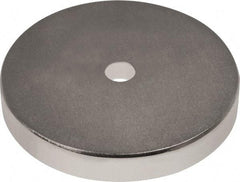 Mag-Mate - 1-1/2" Long x 1-1/2" Diam x 1/8" High, 1 Mounting Hole, 45 Poles, Ring Neodymium Rare Earth Holding Magnet - 33.7 Lb Average & 67.3 Lb Max Pull Force, 1/8 Mounting Hole, Through Hole Style, 180°F Max Operating Temp - First Tool & Supply