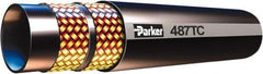 Parker - -32 Hose Size, 2" ID x 2.65" OD, 4,000 psi Work Pressure Hydraulic Hose - 12-1/2" Radius, Synthetic Rubber, -40°F to 257°F - First Tool & Supply