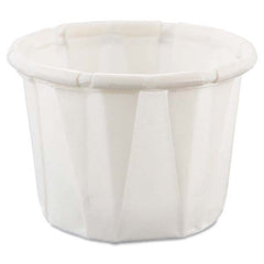 DART - Paper Portion Cups, .5 oz, White, 250/Bag, 20 Bags/Carton - First Tool & Supply