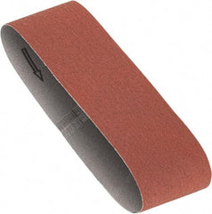 Porter-Cable - 3" Wide x 18" OAL, 50 Grit, Aluminum Oxide Abrasive Belt - Aluminum Oxide, Coarse, Coated, X Weighted Cloth Backing, Dry - First Tool & Supply