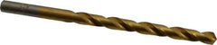 Chicago-Latrobe - #1 118° High Speed Steel Jobber Drill - TiN Finish, Right Hand Cut, Spiral Flute, Straight Shank, 3-7/8" OAL, Standard Point - First Tool & Supply