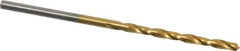 Chicago-Latrobe - #46 118° High Speed Steel Jobber Drill - TiN Finish, Right Hand Cut, Spiral Flute, Straight Shank, 2-1/8" OAL, Standard Point - First Tool & Supply