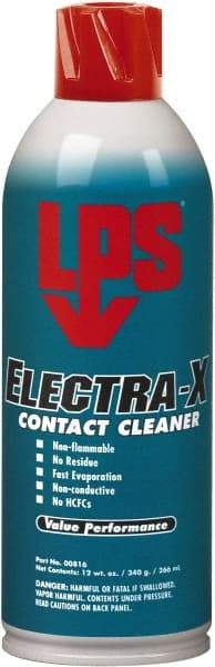 LPS - 12 Ounce Aerosol Contact Cleaner - 9,000 Volt Dielectric Strength, Nonflammable - First Tool & Supply