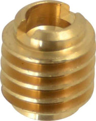 E-Z LOK - #4-40, Brass Knife Insert - 1/4" Drill, 1/4" Hole Diam, 3/8" Long, 1/2" Min Grip - First Tool & Supply