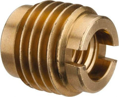 E-Z LOK - 5/16-18, Brass Knife Insert - 1/2" Drill, 1/2" Hole Diam, 5/8" Long, 3/4" Min Grip - First Tool & Supply