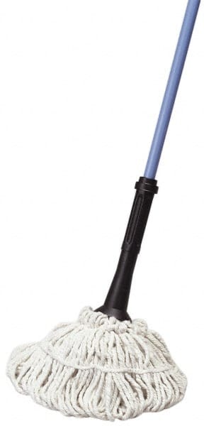 Ability One - Wet Mop Heads & Pads; Style: Loop End ; Material: Cotton ; Approximate Weight (oz.): 24 ; Mop Color: White ; Headband Size (Inch): 5-1/2 ; Connection Type: Clamp Jaw - Exact Industrial Supply