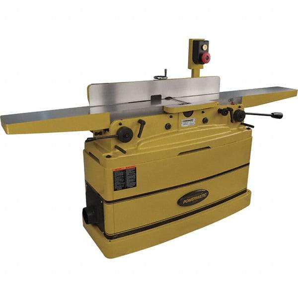 Jet - 7,000 RPM, 8" Cutting Width, 1/2" Cutting Depth, Jointer - 4-3/4" Fence Height, 38-3/16" Fence Length, 2 hp - First Tool & Supply