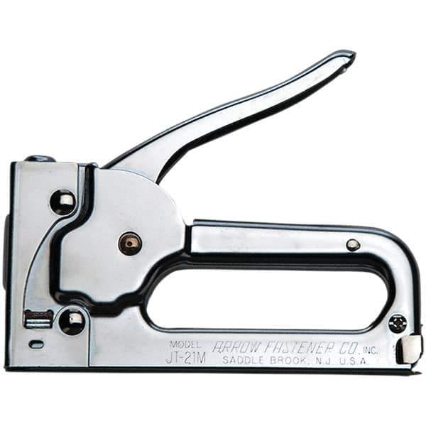 Arrow - Manual Staple Gun - Chrome Plated Steel - First Tool & Supply