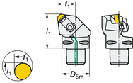 C3-CRSNR-22040-09ID Capto® and SL Turning Holder - First Tool & Supply