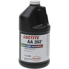 Loctite - 1 L Bottle Clear Light Cure Adhesive - 352 1 LITER UV LOCTITE LTCURE ADHS - First Tool & Supply