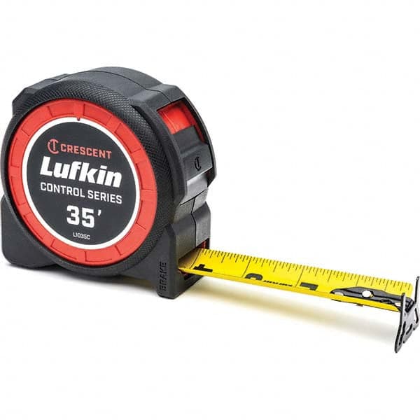 Lufkin - 35' x 1-3/16" Yellow/Black Blade Tape Measure - First Tool & Supply