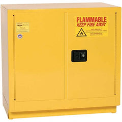 Eagle - Safety Cabinets Hazardous Chemical Type: Flammable and Combustible Liquids Color: Yellow - First Tool & Supply