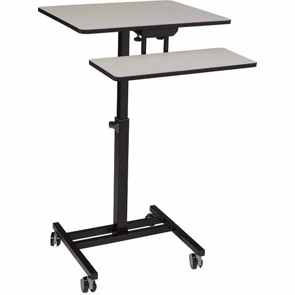 National Public Seating - Mobile Work Centers Type: Desktop Sit-Stand Workstation Load Capacity (Lb.): 75 - First Tool & Supply