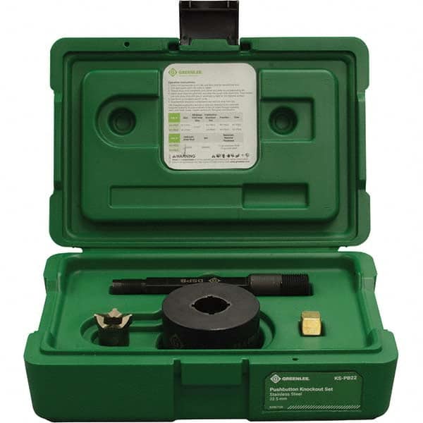 Greenlee - Punch & Driver Kits Tool Type: Knockout Set Punch Shape: Round - First Tool & Supply