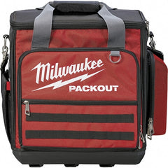 Milwaukee Tool - 58 Pocket, Ballistic Polyester, Red/Black Laptop Tool Bag - First Tool & Supply